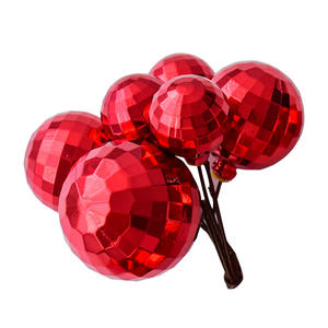 Weihnachts baum Dekoration Craft Kit-DIY Weihnachts kugel Ornament Rote Beeren Eingefügte Zweige Handgemachte Kugeln für Wohnkultur - Product Image 6