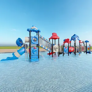 Parque de agua de plástico al aire libre tobogán niños parque infantil 2024 gran oferta