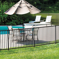 Panneaux de clôture de piscine en alliage d'aluminium écologiques et durables, revêtement poudré, montage facile, design luxueux/moderne pour l'extérieur