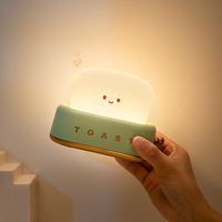 Pain Toast Table Lumière Grille-pain Veilleuse Creative USB Rechargeable Led Lampe Décor Vacances Bébé Chambre Pour Cadeau D'anniversaire