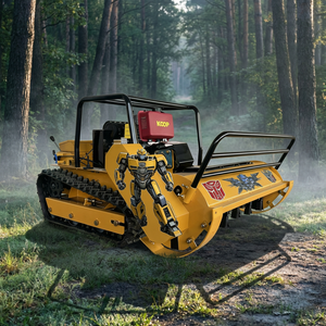 <span class=keywords><strong>Tondeuse</strong></span> <span class=keywords><strong>à</strong></span> fléaux industrielle <span class=keywords><strong>à</strong></span> braquage zéro avec châssis chenillé télécommandé 800/1000/1200mm – Vente directe usine - Product Image 6