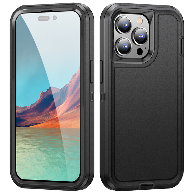 Heavy Duty Defender Armor Shockproof Rugged Durable Mobile Phone Cases for iPhone 16 15 Pro Max 14 13 12 11