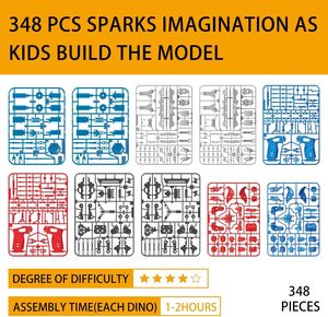 EPT New 2 robots de combat hydrauliques 348 pièces Bots de boxe hydrauliques STEM Kit de construction pour enfants - Product Image 5