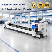 Machine de découpe laser à fibre automatique 6000W avec support IA, CNC, certifiée CE, garantie 2 ans pour tubes métalliques