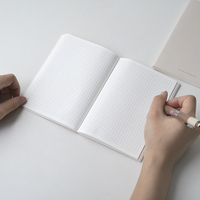 Agenda quotidien 2026, format A6, design quadrillé, journal inspirant, carnet de notes avec couverture en cuir PU souple personnalisée