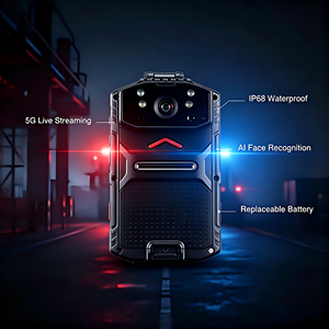 Caméra corporelle à double objectif 48MP CMOS avec vision nocturne grand angle 120°, audio bidirectionnel, étanche IP68, écran 3,1 pouces, talkie-walkie 5G - Product Image 1