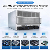Server GPU Berkinerja Tinggi Langsung dari Pabrik Platform AMD SP5 8 GPU Server AI untuk Simulasi Pembelajaran Mendalam dan HPC