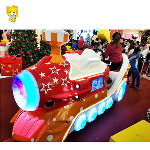 Haojile Juego para adultos Tren eléctrico Batería Azul Estilo británico Tren sin rieles para centro comercial y parque de atracciones en venta - Product Image 5