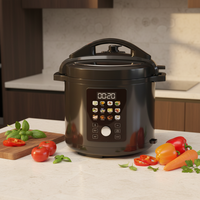 Cuisinière électrique à pression programmable 12-en-1 en acier inoxydable de grande capacité 6L avec écran couleur et 12 protections de sécurité pour
