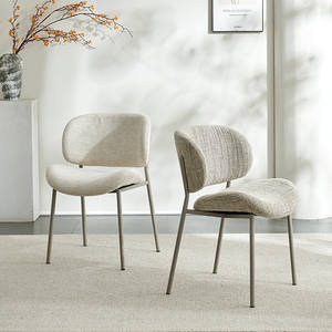 ファンシェ タイム スワン ダイニングチェア ホーム クリームスタイル レストラン ライトラグジュアリー ハイエンド ミニマリスト モダン 可動式 シンプル 背もたれ - Product Image 2