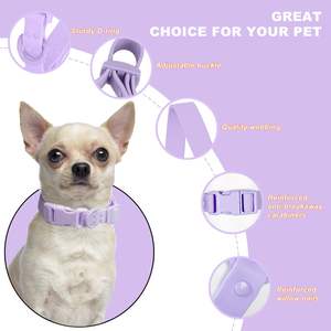 <span class=keywords><strong>Collar</strong></span> Ajustable e Impermeable para Perro con Cintas, Diseño Sólido, Suave, Cómodo y Fácil de Limpiar para Perros Pequeños, Medianos y Grandes - Product Image 3