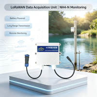 Sonde de surveillance d'ammoniac et d'azote NH4-N LoRaWAN alimentée par batterie pour l'acquaculture hors réseau et la surveillance des eaux usées, prise en charge OEM