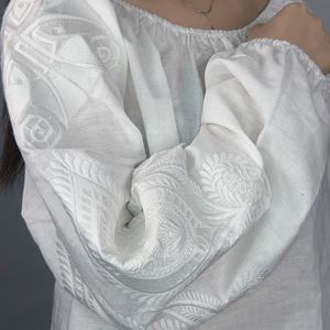 Camisas Casuales de Manga Larga para Mujer, Blusa Bordada, Tops de Verano - Product Image 6