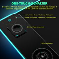 Tapis de souris sans fil RGB avec recharge sans fil, grand tapis de bureau personnalisé, 3 en 1, tapis de souris de jeu imperméable pour le jeu