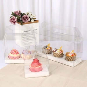 Wholesale <b>Cake</b> Shop Dessert Shop Environmental protection Pet Portable With Handle Rectangular and <b>Transparent</b> <b>Cake</b> <b>Box</b> - Product Image 6