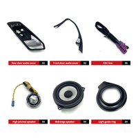 16 pièces de couvercles d'enceintes LED à ajustement parfait compatibles avec BMW G20 G28 Série 3 2019-2025
