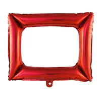 Nouveau ballon Mylar de cadre photo de style métal pour la photographie de fête de famille d'anniversaire