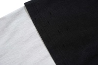 T-shirt Streetwear Homme Oversize Imprimé Manches Longues, Style Rétro Délavé et Destructuré, avec Empiècements Contrastants, Personnalisable OEM