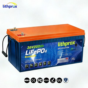 แบตเตอรี่ลิเธียมไอรอนฟอสเฟต เกรด A 36V 200AH 6K สำหรับรถกอล์ฟ ระบบจัดการแบตเตอรี่อัจฉริยะ (BMS) ปลั๊ก CE RoHS IP67 รองรับ OEM ODM รุ่น LAF36100 ชาร์จได้ - Product Image 4
