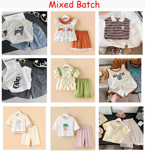 Profit King Conjuntos de camiseta y pantalones cortos de algodón para niños, trajes de verano con estampado de dibujos animados para niños y niñas de 0 a 12 años - Product Image 6