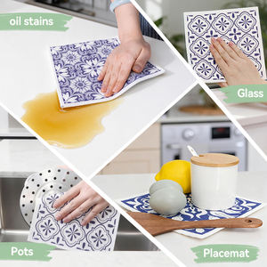 Paños de Cocina Suecos Biodegradables de Celulosa 70/30 con Impresión Personalizada, Fábrica OEM, Reutilizables - Product Image 4