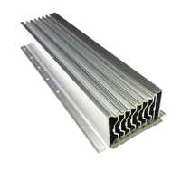 Mécanisme de table extractible multi-pliage de 2200mm Table à manger Glissières de tiroir en argent Rails télescopiques en aluminium pour Table à manger