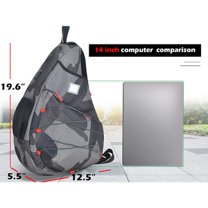Sac à bandoulière personnalisé pour le tennis et le raquette-ball avec port de charge USB, pour hommes/femmes, adulte, sac à dos de sport pour raquette de pickleball, design bandoulière - Product Image 5