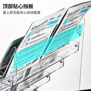 Transparent Acrylic Cosmetic Organizer 5 Tier Desktop Storage <b>Box</b> <b>Makeup</b> Display Rack For Home Dormitory Use - Product Image 3