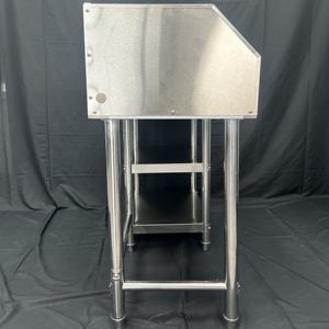 VICTORY Heavy-Duty Stainless Steel Coaming Table round Leg workbench Catering <b>Equipment</b> for Hotels & Restaurants supplies - Product Image 3