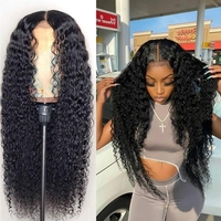 Gran oferta de cabello humano transparente HD Peluca de encaje completo con cabello de bebé Afro rizado virgen 22-30 pulgadas pelucas para mujeres negras