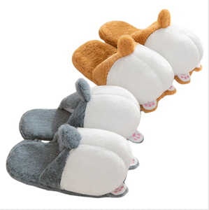 Chaussons amusants pour gros chiens Corgi Chaussons d'intérieur chauds <span class=keywords><strong>en</strong></span> coton Vente <span class=keywords><strong>en</strong></span> gros <span class=keywords><strong>Grossiste</strong></span> de <span class=keywords><strong>chaussures</strong></span> souples durables personnalisées - Product Image 2
