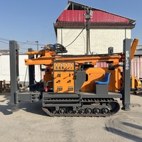 Machine de forage de puits d'eau sur chenilles robuste pour projets d'eau souterraine et d'irrigation