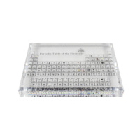 Perioden system mit echten Elementen in der Acryl-Perioden system anzeige mit Elementen Lehrmittel Schüler Lehrer Geschenk Handwerk