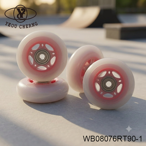 Roues de patins à roulettes en PU 76x24mm pour les détaillants sportifs européens OEM - Product Image 1