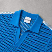 T-shirt Homme Personnalisé avec Logo, en Coton Respirant de Haute Qualité, Manches Courtes, Tricoté et Crocheté, Idéal pour l'Été et la Plage