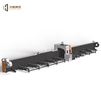 Máquina de corte láser de fibra CNC de tres mandriles con control Cypcut, riel guía HIWIN, refrigeración por agua, programable, compatible con DXF/PLT/AI para metal