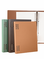 Carnet à anneaux PP pour l'école et le bureau, avec couverture simple, qualité export, agenda quotidien, dossier personnalisé