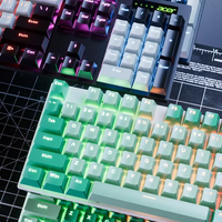 Clavier de jeu mécanique personnalisé 104 touches, couleur sublimée, profil bas, ABS
