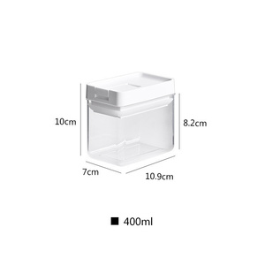 1300ml 1600ml Organización de cocina Contenedores de almacenamiento de plástico 460ml 700ml 950ml Contenedores herméticos de almacenamiento de alimentos con tapas - Product Image 4