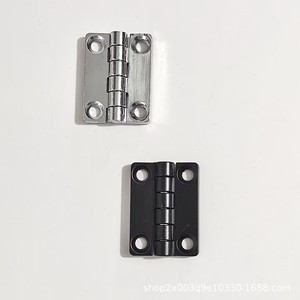 บานพับประตูสแตนเลส 304 โลหะผสมสังกะสีอุตสาหกรรม HL009 180 องศา 4 รู คู่ - Product Image 5