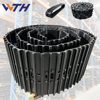 Ensemble de chaînes de chenilles pour mini-pelles 307 307B 307C E65 Vio25, Groupe de chaînes en acier Kubota Kh012 Kx080-4A X329 X337 Pc30 Pc60 E35Bsr