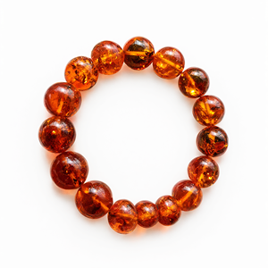 Natürliches Bernstein-Armband - Für Wohlbefinden und Wärme mit 13 mm Perlen - Product Image 2
