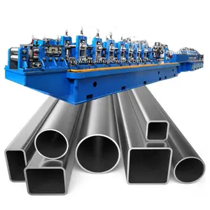 Automatico erw tubificio tubo di acciaio di saldatura macchina linea di tubi in acciaio al carbonio che fa la macchina