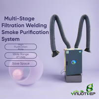 Nouvelle machine à fumée de soudage à bras mobile 360° à haute efficacité énergétique avec aspiration des poussières de haute performance