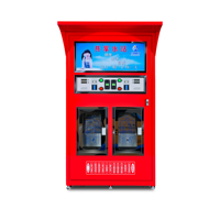 Distributeur automatique de 800 gallons à commande par carte avec fente pour billets, portes doubles et système de purification d'eau potable directe