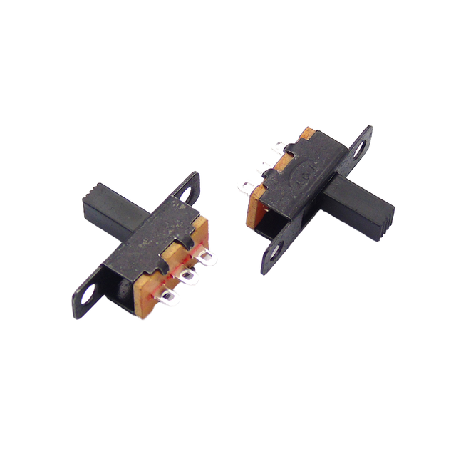 Toggle Switch SS12F15G7 5V 50mA Mini Black SPDT Slide Switch 3PIN 1P2T Plastic 10000 Cycles for Small DIY Power Electronic High