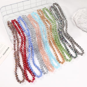 Perles émaillées en vrac pour bijoux à bricoler soi-même et matériaux <span class=keywords><strong>de</strong></span> chaîne <span class=keywords><strong>de</strong></span> téléphone 6/8/10/12mm boule <span class=keywords><strong>de</strong></span> fleur perles <span class=keywords><strong>de</strong></span> verre à facettes en cristal - Product Image 1