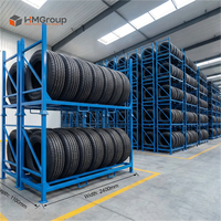 Entrepôts de stockage de revêtements en poudre, palettes métalliques, chariot de stockage portable empilable, support pour pneus de camion