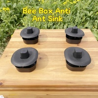 Nouvelle boîte à abeilles anti-fourmis, support spécial surélevé pour ruche, base anti-fourmis pour apiculteurs en extérieur, en plastique PP noir