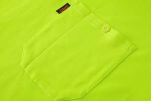 Polo réfléchissant HBC homme jaune fluorescent respirant décontracté nuit assainissement travailleurs vêtements de sécurité réfléchissants - Product Image 4